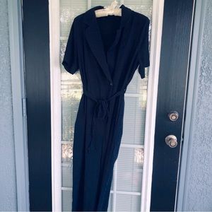 HYFVE Jumpsuit Pockets Navy Blue Small